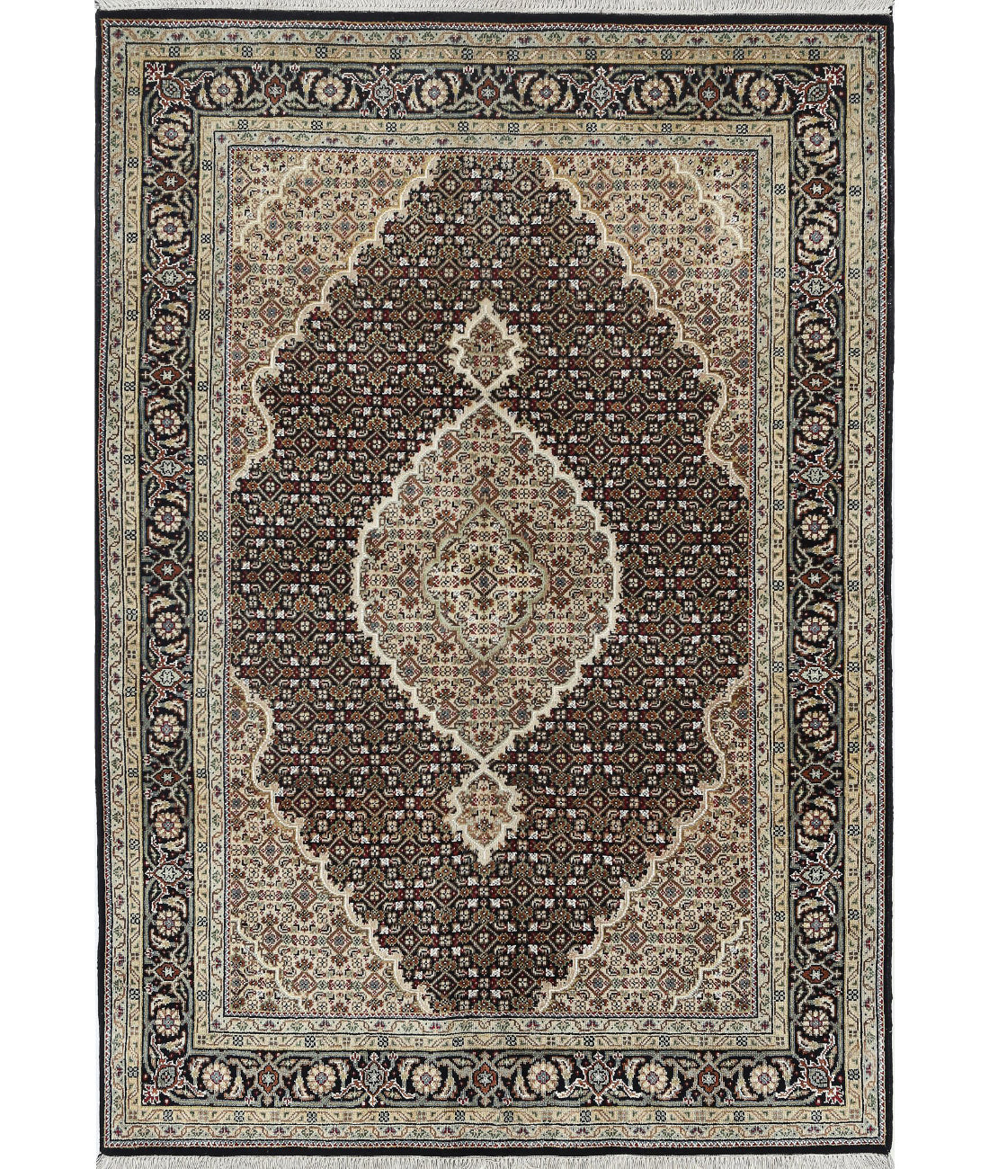 Ziegler 4'7'' X 6'7'' Hand-Knotted Wool Rug 4'7'' x 6'7'' (138 X 198) / Black / N/A