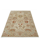 Ziegler 4'1'' X 6'0'' Hand-Knotted Wool Rug 4'1'' x 6'0'' (123 X 180) / Ivory / N/A