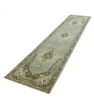 Ziegler 2'7'' X 11'9'' Hand-Knotted Wool Rug 2'7'' x 11'9'' (78 X 353) / Green / N/A