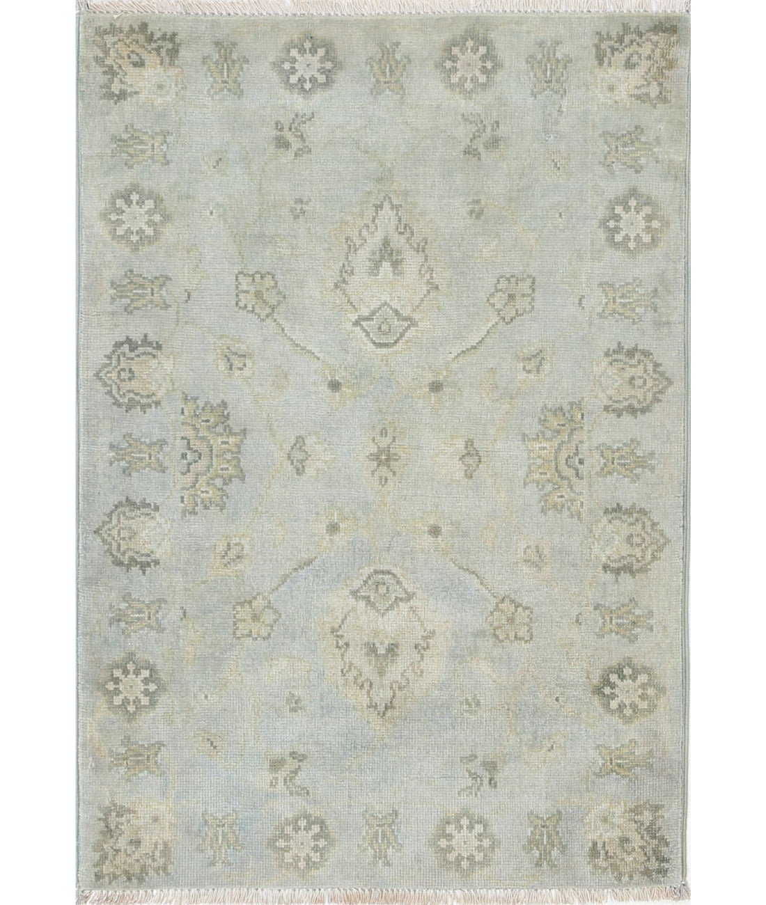 Ziegler 2'0'' X 2'11'' Hand-Knotted Wool Rug 2'0'' x 2'11'' (60 X 88) / Blue / N/A