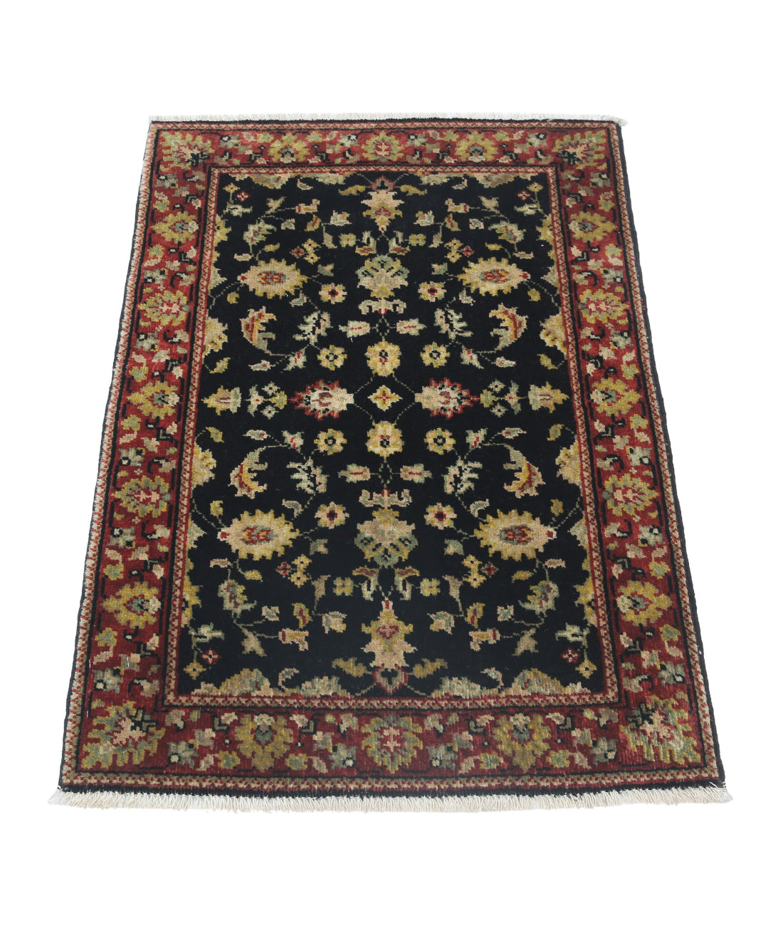 Ziegler 1'11'' X 2'11'' Hand-Knotted Wool Rug 1'11'' x 2'11'' (58 X 88) / Black / N/A