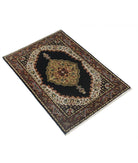 Ziegler 1'11'' X 2'10'' Hand-Knotted Wool Rug 1'11'' x 2'10'' (58 X 85) / Black / N/A