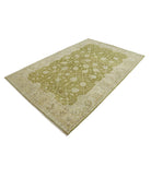 Ziegler 5'1'' X 7'9'' Hand-Knotted Wool Rug 5'1'' x 7'9'' (153 X 233) / Green / Ivory