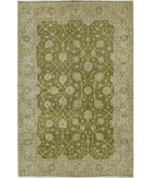 Ziegler 5'1'' X 7'9'' Hand-Knotted Wool Rug 5'1'' x 7'9'' (153 X 233) / Green / Ivory