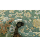 Ziegler 5'5'' X 8'1'' Hand-Knotted Wool Rug 5'5'' x 8'1'' (163 X 243) / Green / Taupe