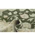 Ziegler 6'0'' X 8'8'' Hand-Knotted Wool Rug 6'0'' x 8'8'' (180 X 260) / Green / Ivory