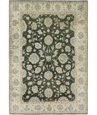 Ziegler 6'0'' X 8'8'' Hand-Knotted Wool Rug 6'0'' x 8'8'' (180 X 260) / Green / Ivory