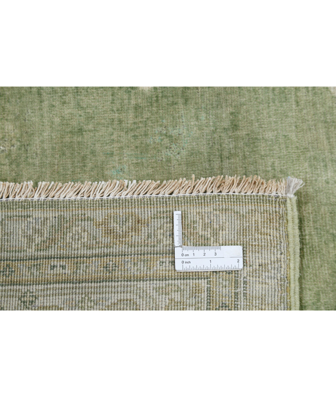 Ziegler 5'11'' X 8'9'' Hand-Knotted Wool Rug 5'11'' x 8'9'' (178 X 263) / Green / Ivory