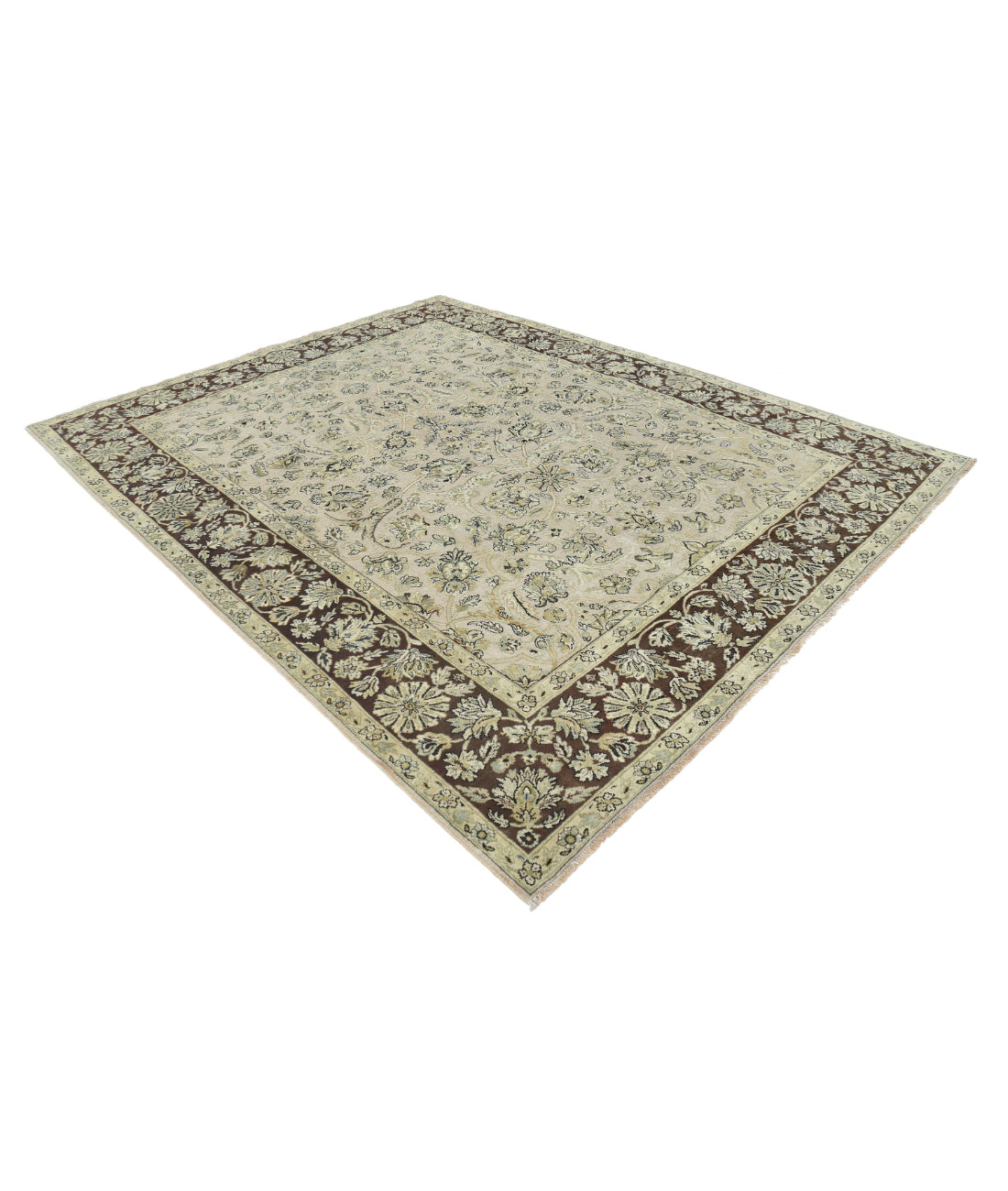 Ziegler 7'9'' X 9'7'' Hand-Knotted Wool Rug 7'9'' x 9'7'' (233 X 288) / Beige / N/A