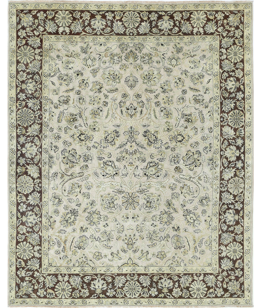 Ziegler 7'9'' X 9'7'' Hand-Knotted Wool Rug 7'9'' x 9'7'' (233 X 288) / Beige / N/A