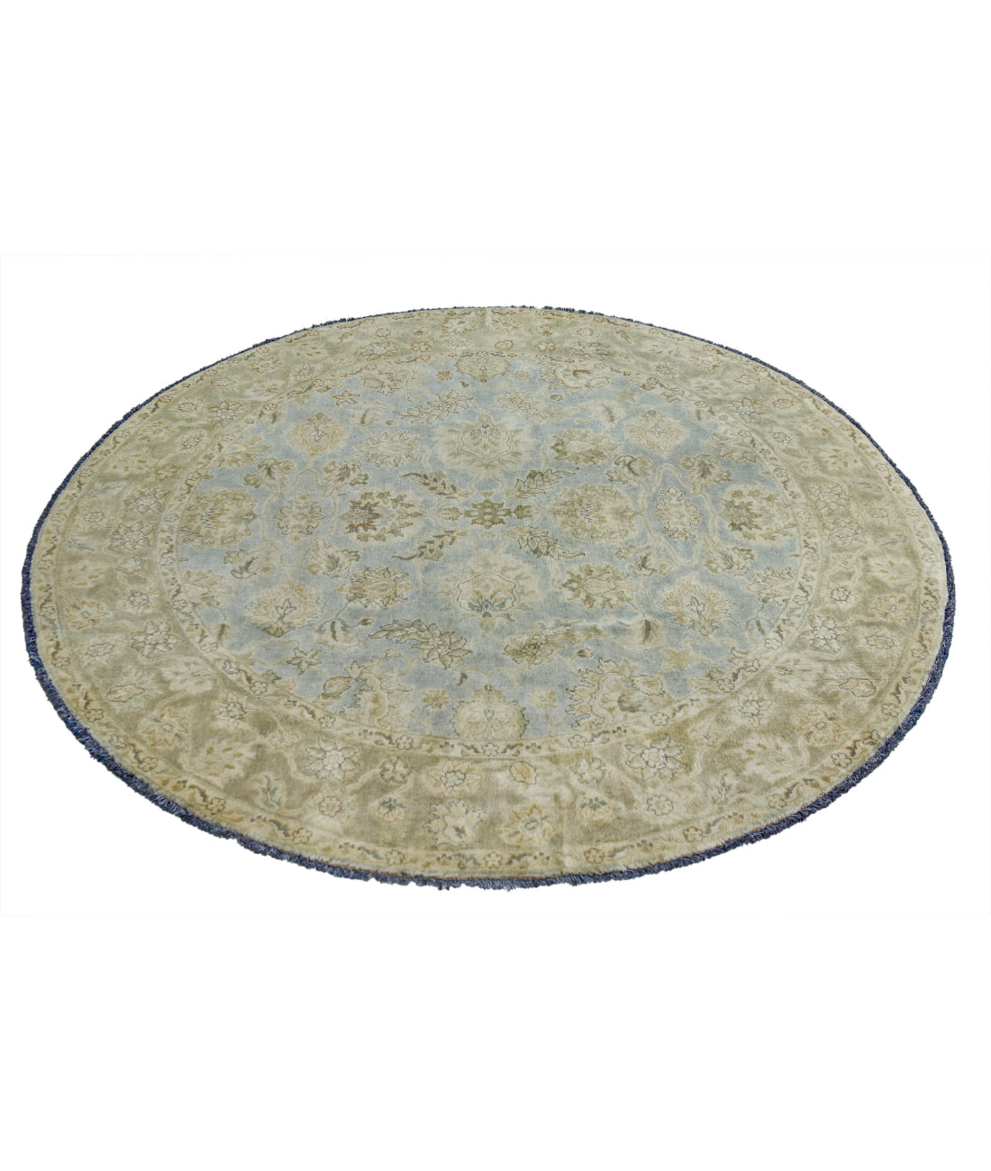 Ziegler 5'8'' X 5'10'' Hand-Knotted Wool Rug 5'8'' x 5'10'' (170 X 175) / Blue / Green