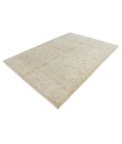 Ziegler 6'0'' X 8'6'' Hand-Knotted Wool Rug 6'0'' x 8'6'' (180 X 255) / Ivory / Blue