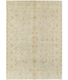 Ziegler 6'0'' X 8'6'' Hand-Knotted Wool Rug 6'0'' x 8'6'' (180 X 255) / Ivory / Blue