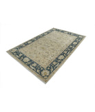 Ziegler 5'6'' X 8'4'' Hand-Knotted Wool Rug 5'6'' x 8'4'' (165 X 250) / Ivory / Blue