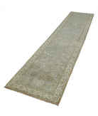 Ziegler 2'8'' X 11'8'' Hand-Knotted Wool Rug 2'8'' x 11'8'' (80 X 350) / Grey / Ivory