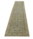 Ziegler 2'8'' X 11'8'' Hand-Knotted Wool Rug 2'8'' x 11'8'' (80 X 350) / Grey / Ivory