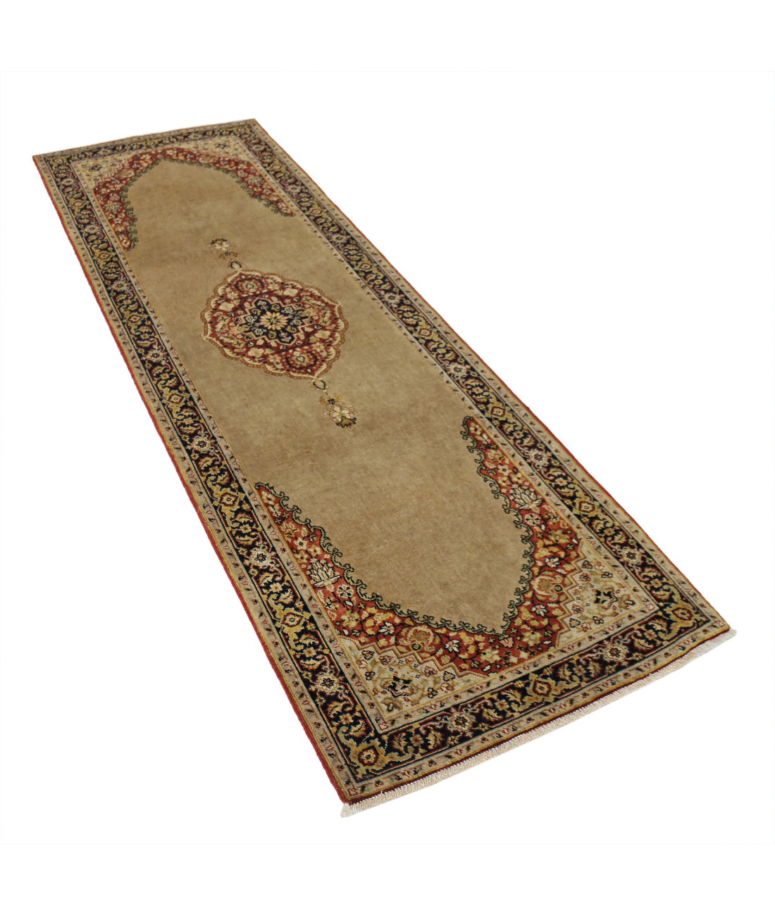 Ziegler 2'7'' X 8'0'' Hand-Knotted Wool Rug 2'7'' x 8'0'' (78 X 240) / Beige / N/A