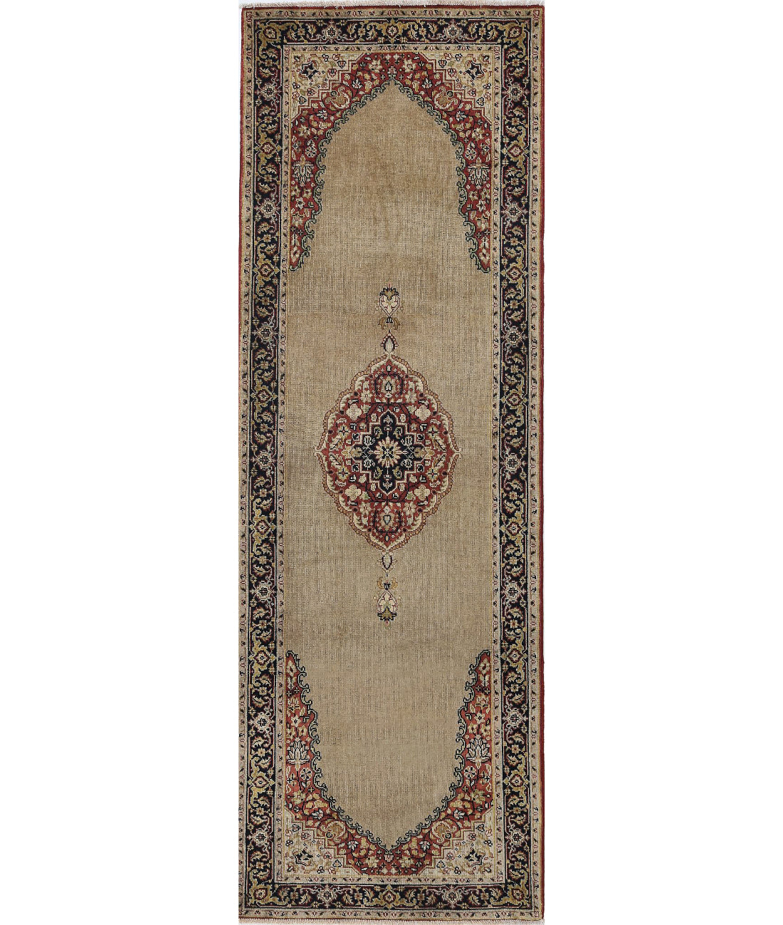 Ziegler 2'7'' X 8'0'' Hand-Knotted Wool Rug 2'7'' x 8'0'' (78 X 240) / Beige / N/A