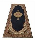 Ziegler 2'7'' X 7'10'' Hand-Knotted Wool Rug 2'7'' x 7'10'' (78 X 235) / Black / N/A