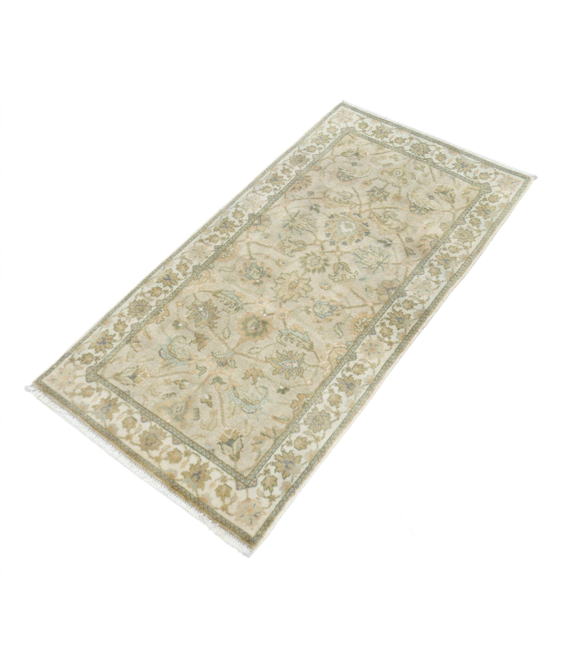 Ziegler 2'0'' X 3'11'' Hand-Knotted Wool Rug 2'0'' x 3'11'' (60 X 118) / Beige / N/A