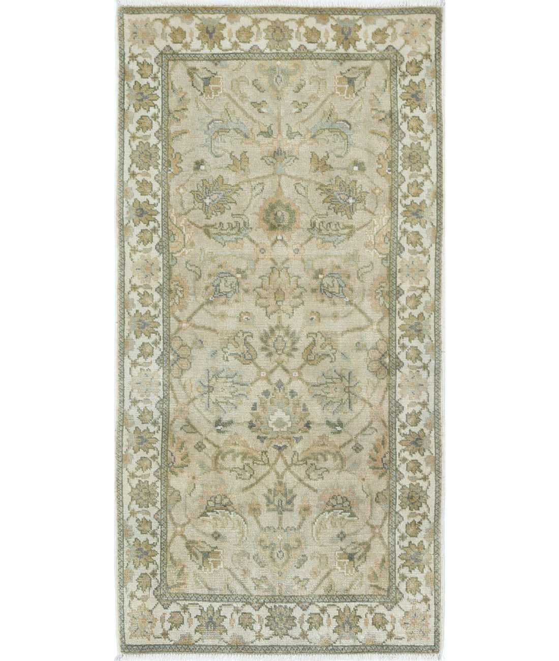 Ziegler 2'0'' X 3'11'' Hand-Knotted Wool Rug 2'0'' x 3'11'' (60 X 118) / Beige / N/A