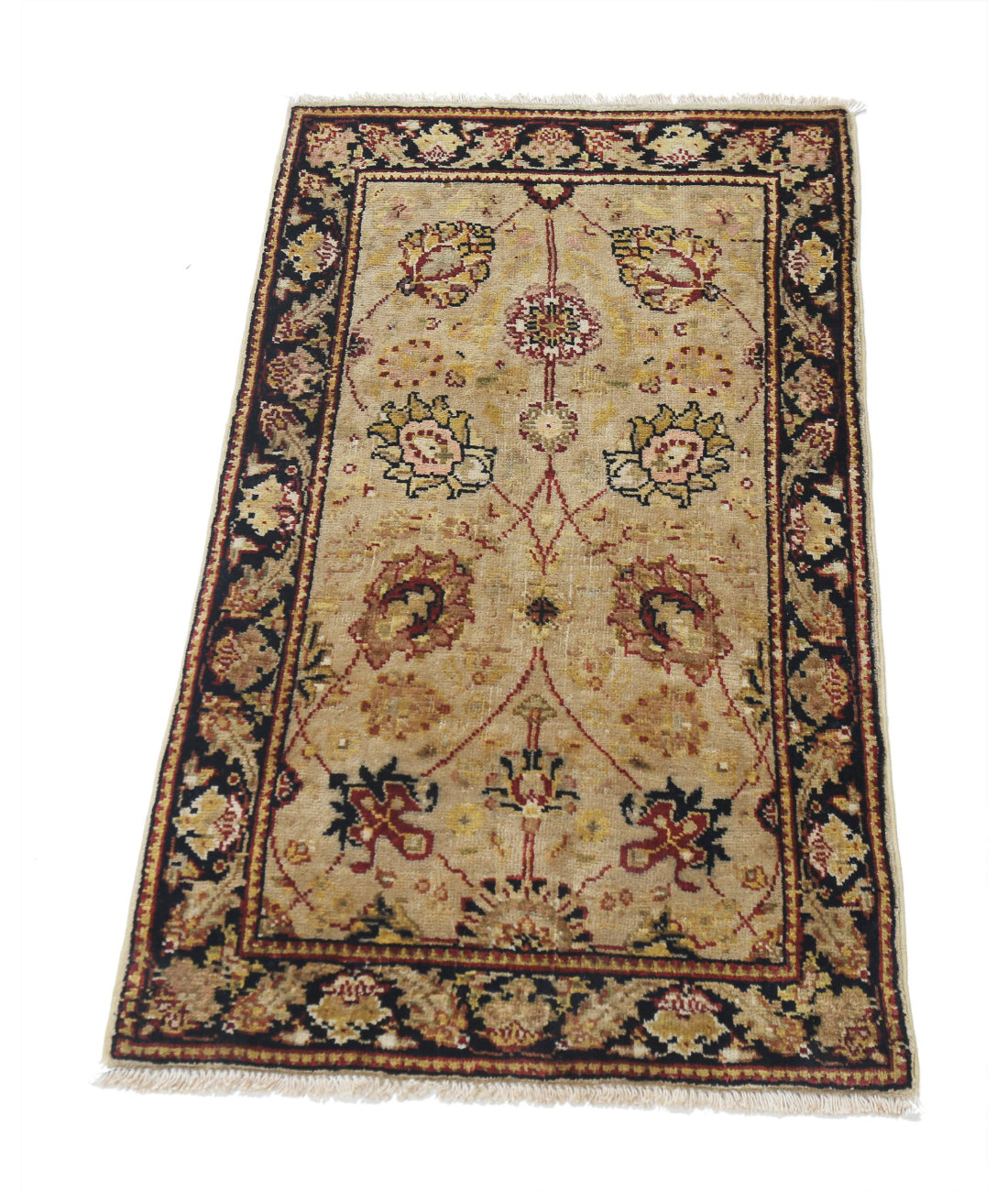 Ziegler 1'9'' X 3'3'' Hand-Knotted Wool Rug 1'9'' x 3'3'' (53 X 98) / Beige / N/A