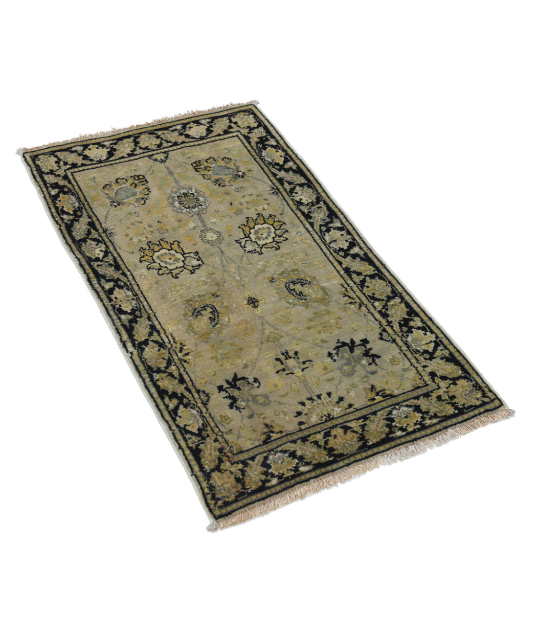 Ziegler 1'9'' X 3'2'' Hand-Knotted Wool Rug 1'9'' x 3'2'' (53 X 95) / Beige / N/A