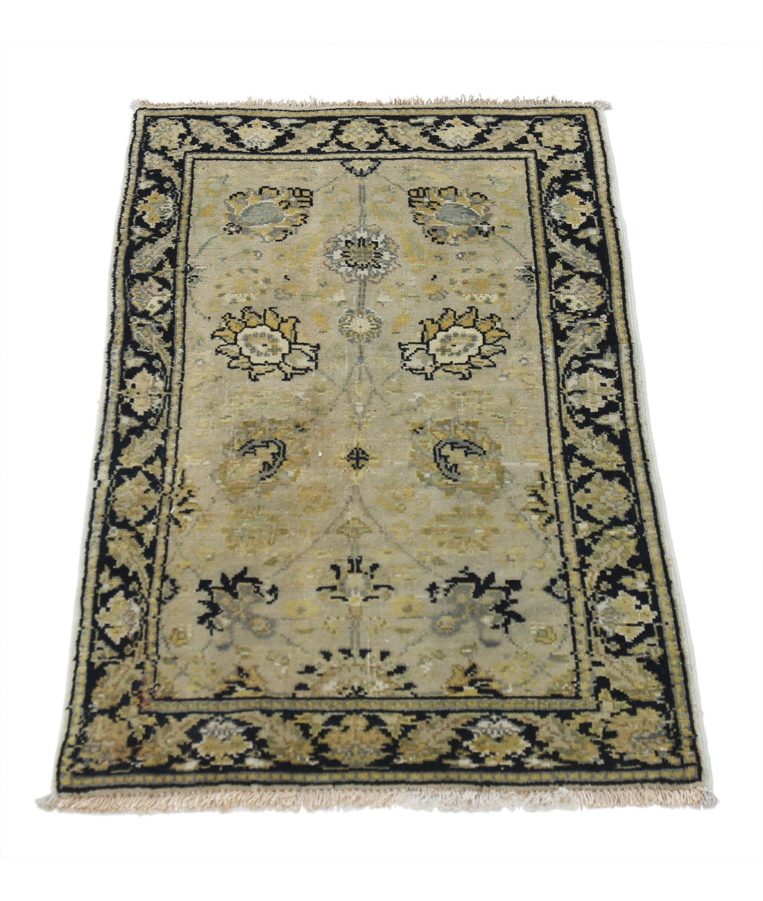 Ziegler 1'9'' X 3'2'' Hand-Knotted Wool Rug 1'9'' x 3'2'' (53 X 95) / Beige / N/A