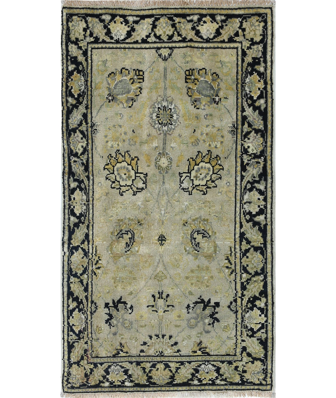 Ziegler 1'9'' X 3'2'' Hand-Knotted Wool Rug 1'9'' x 3'2'' (53 X 95) / Beige / N/A