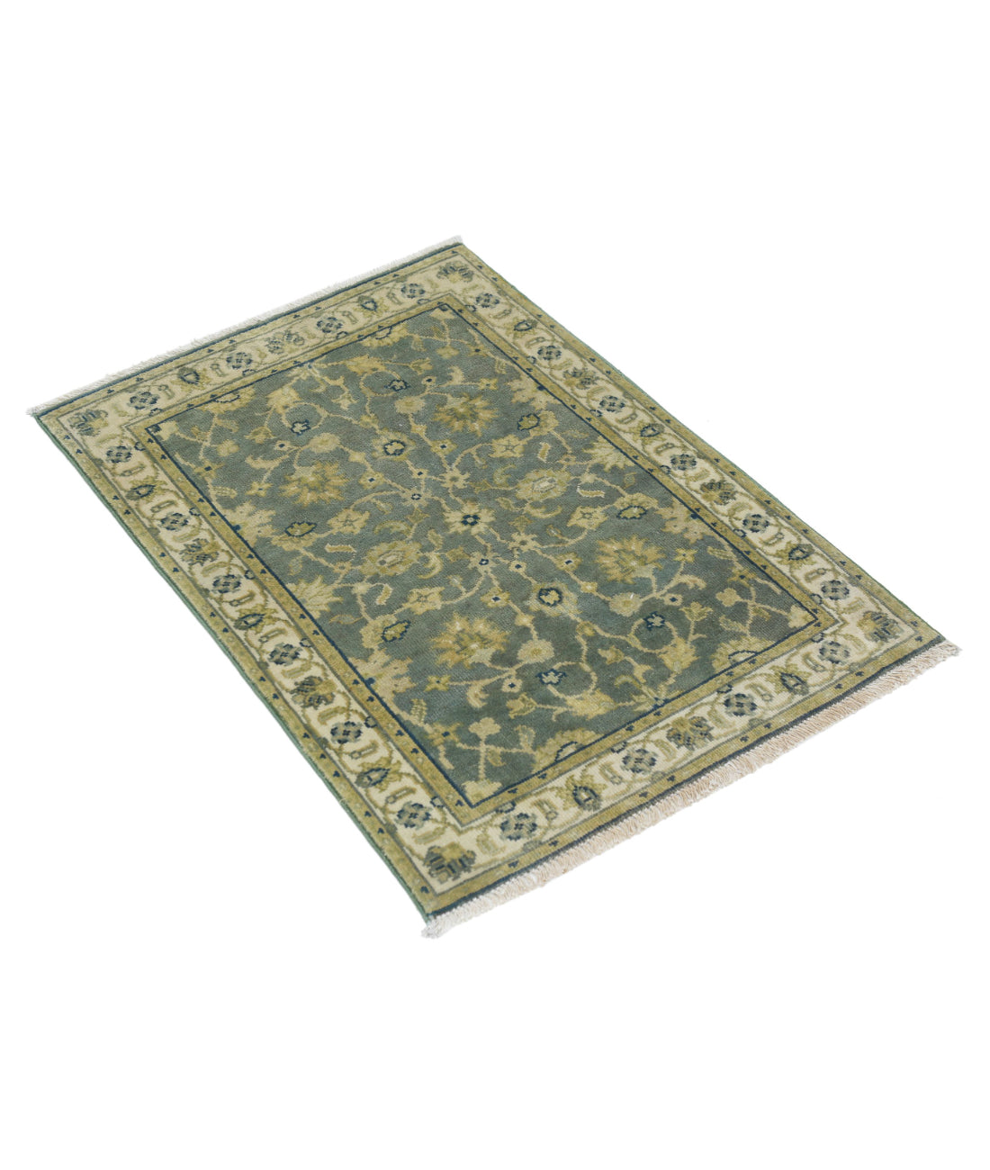 Ziegler 1'11'' X 2'1'' Hand-Knotted Wool Rug 1'11'' x 2'1'' (58 X 63) / Green / N/A