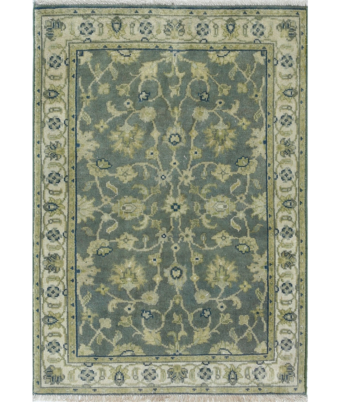 Ziegler 1'11'' X 2'1'' Hand-Knotted Wool Rug 1'11'' x 2'1'' (58 X 63) / Green / N/A