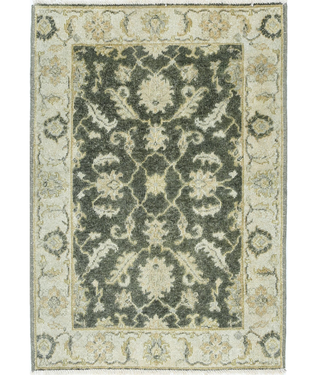 Ziegler 2'0'' X 2'10'' Hand-Knotted Wool Rug 2'0'' x 2'10'' (60 X 85) / Green / N/A