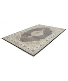 Ziegler 6'7'' X 9'10'' Hand-Knotted Wool Rug 6'7'' x 9'10'' (198 X 295) / Black / N/A