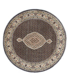 Ziegler 6'0'' X 6'1'' Hand-Knotted Wool Rug 6'0'' x 6'1'' (180 X 183) / Black / N/A