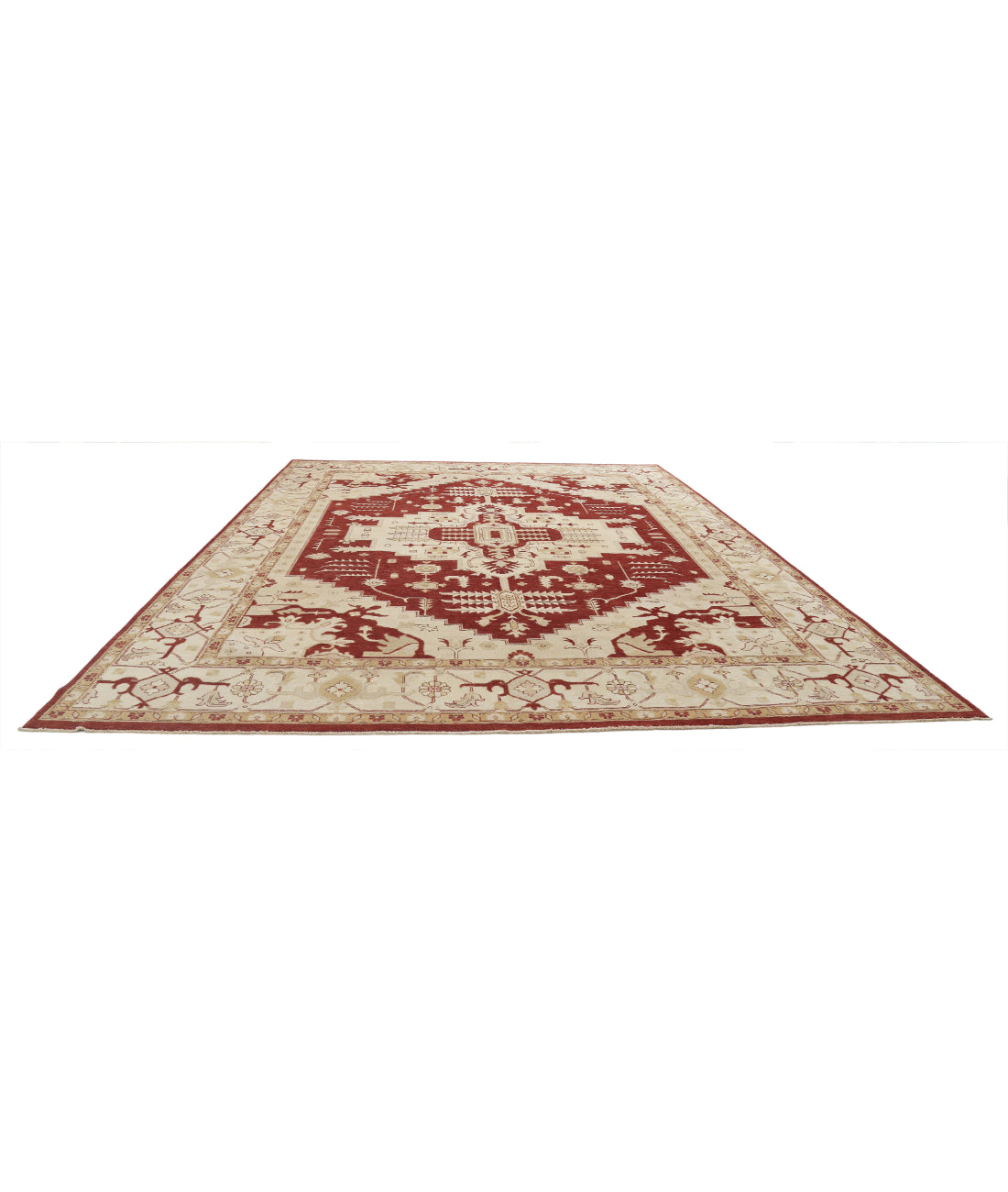 Ziegler 11'8'' X 14'11'' Hand-Knotted Wool Rug 11'8'' x 14'11'' (350 X 448) / Rust / N/A