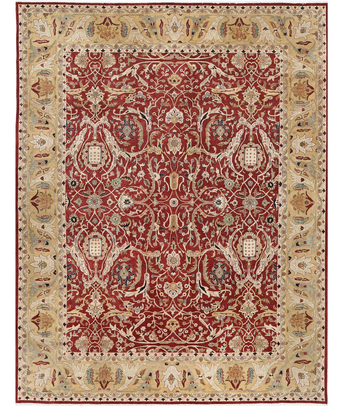 Ziegler 11'3'' X 14'6'' Hand-Knotted Wool Rug 11'3'' x 14'6'' (338 X 435) / Red / N/A