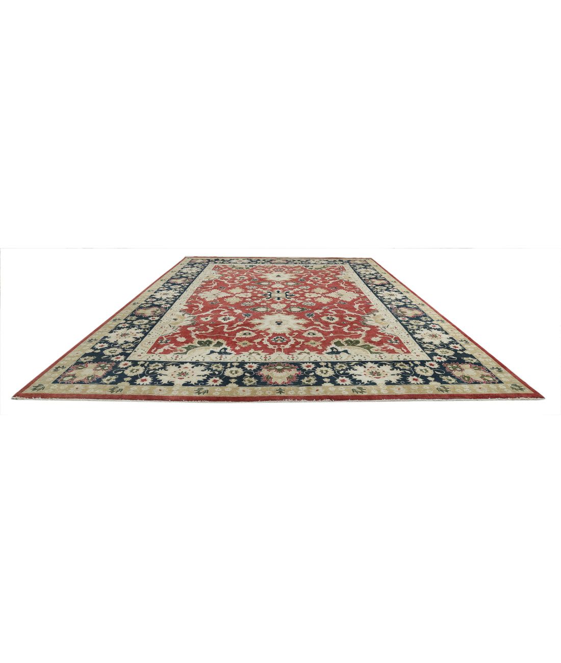 Ziegler 13'5'' X 19'1'' Hand-Knotted Wool Rug 13'5'' x 19'1'' (403 X 573) / Red / N/A