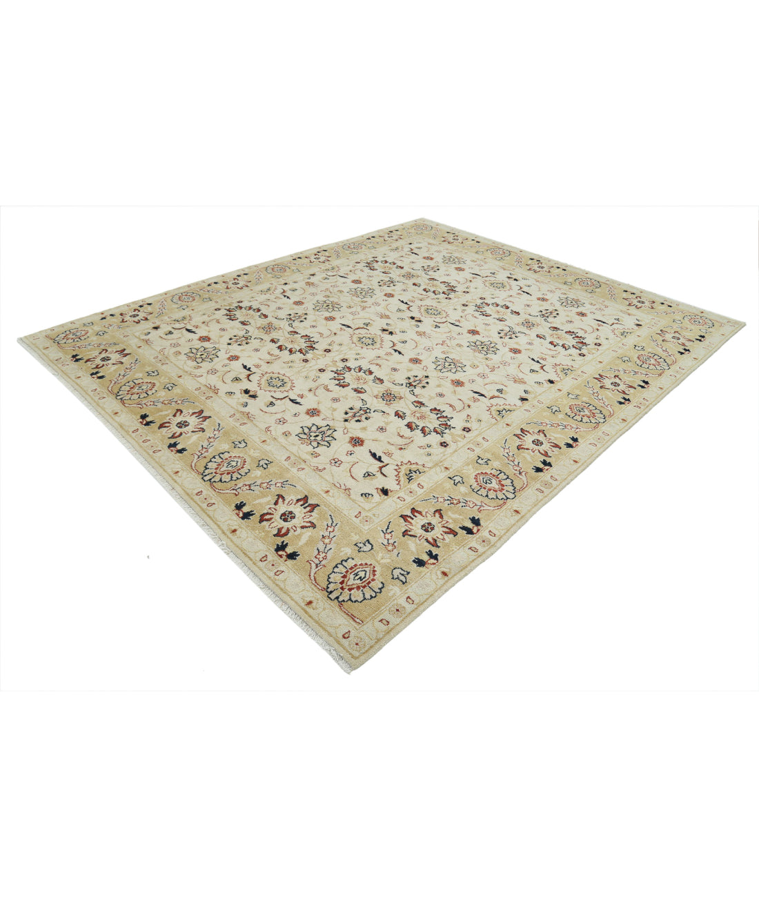 Ziegler 7'9'' X 9'5'' Hand-Knotted Wool Rug 7'9'' x 9'5'' (233 X 283) / Ivory / N/A