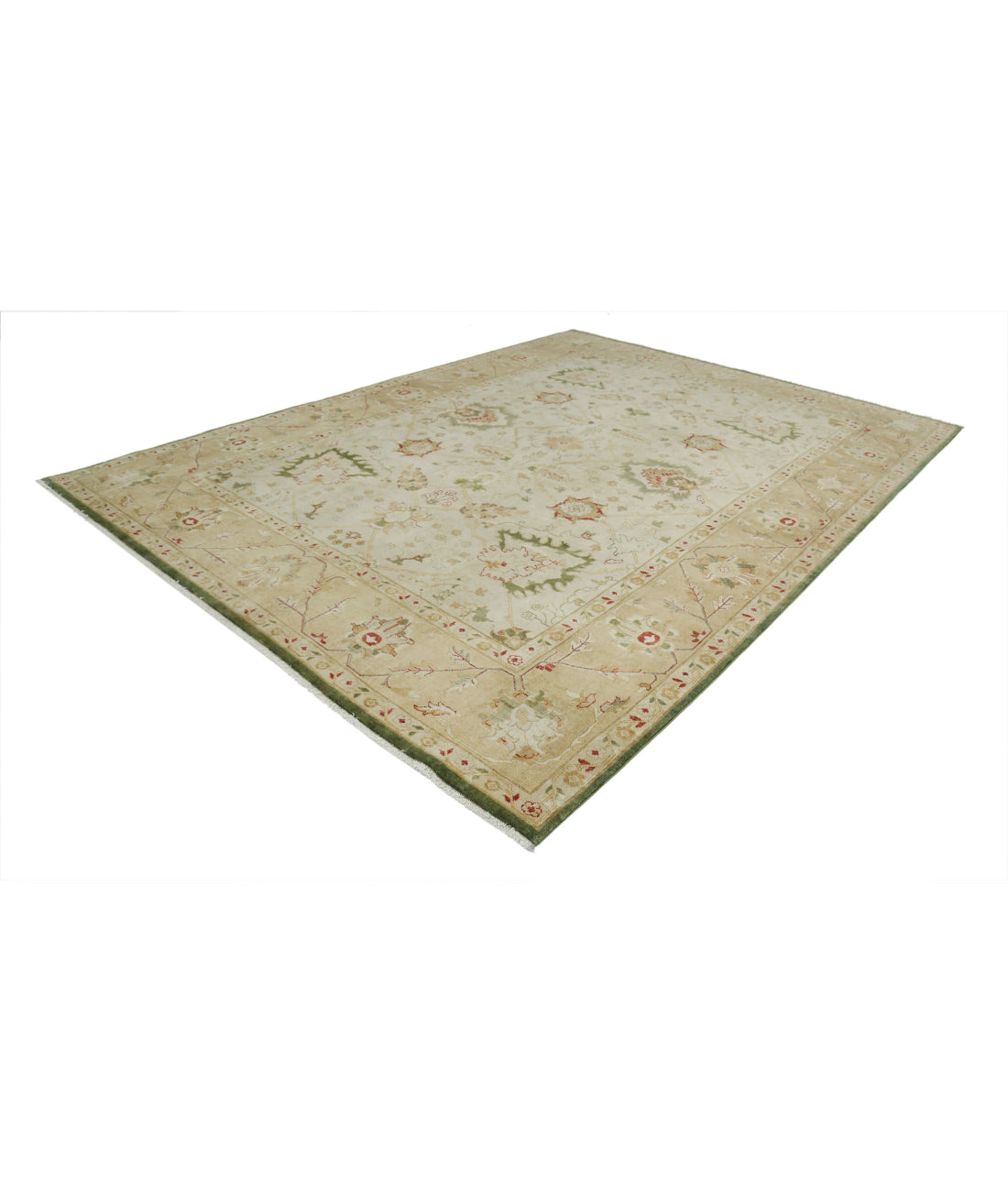 Ziegler 9'9'' X 11'11'' Hand-Knotted Wool Rug 9'9'' x 11'11'' (293 X 358) / Ivory / N/A