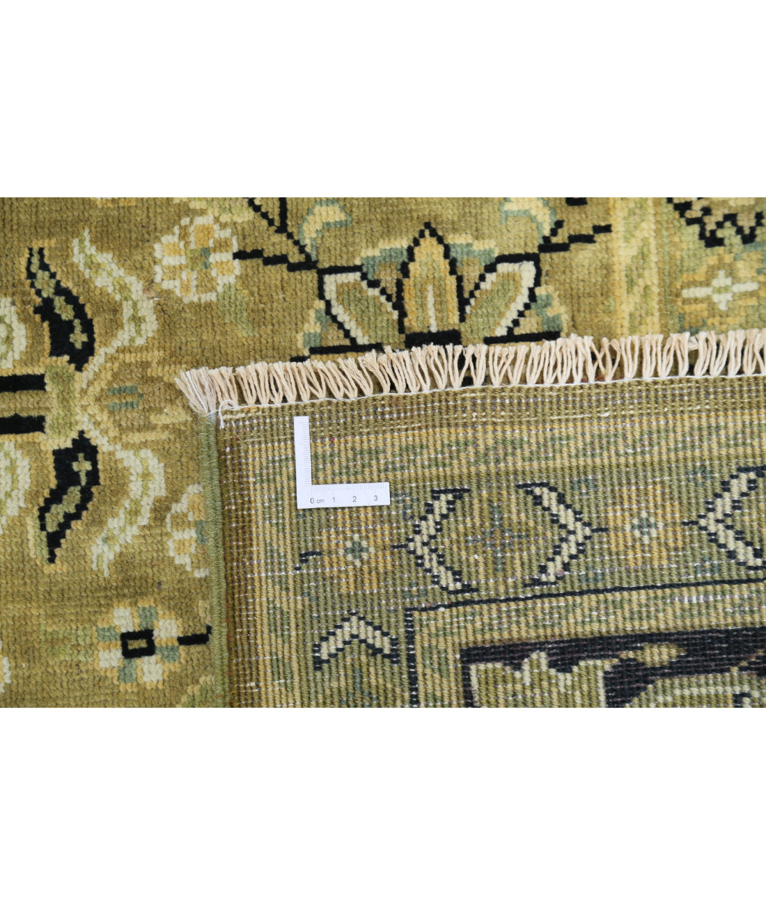 Ziegler 8'8'' X 11'7'' Hand-Knotted Wool Rug 8'8'' x 11'7'' (260 X 348) / Green / Blue