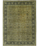 Ziegler 8'8'' X 11'7'' Hand-Knotted Wool Rug 8'8'' x 11'7'' (260 X 348) / Green / Blue