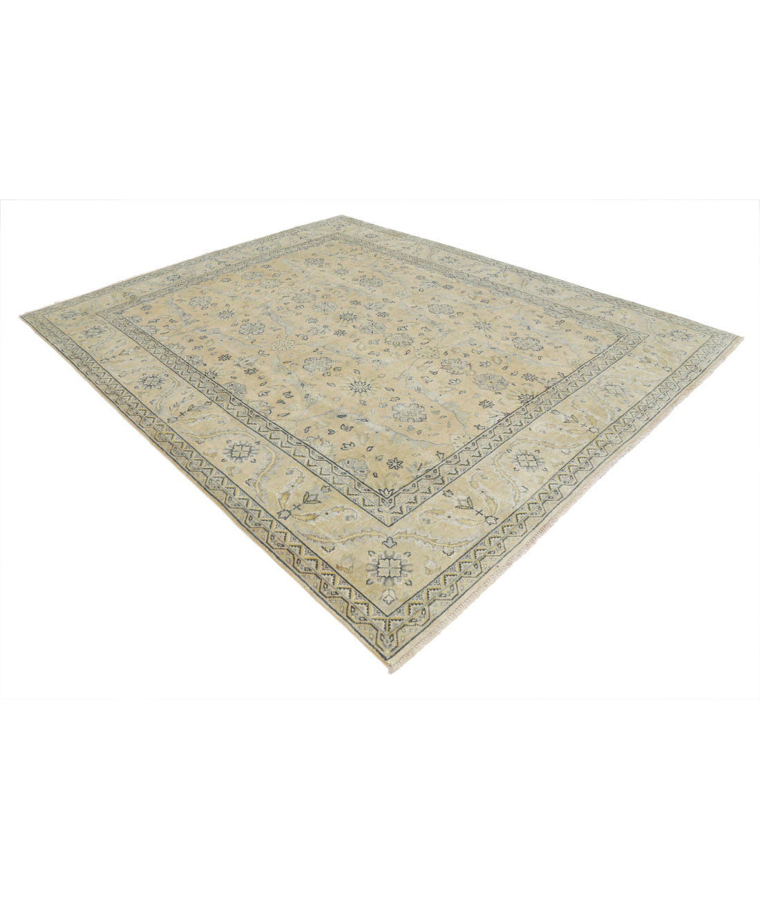 Ziegler 8'0'' X 9'8'' Hand-Knotted Wool Rug 8'0'' x 9'8'' (240 X 290) / Beige / N/A