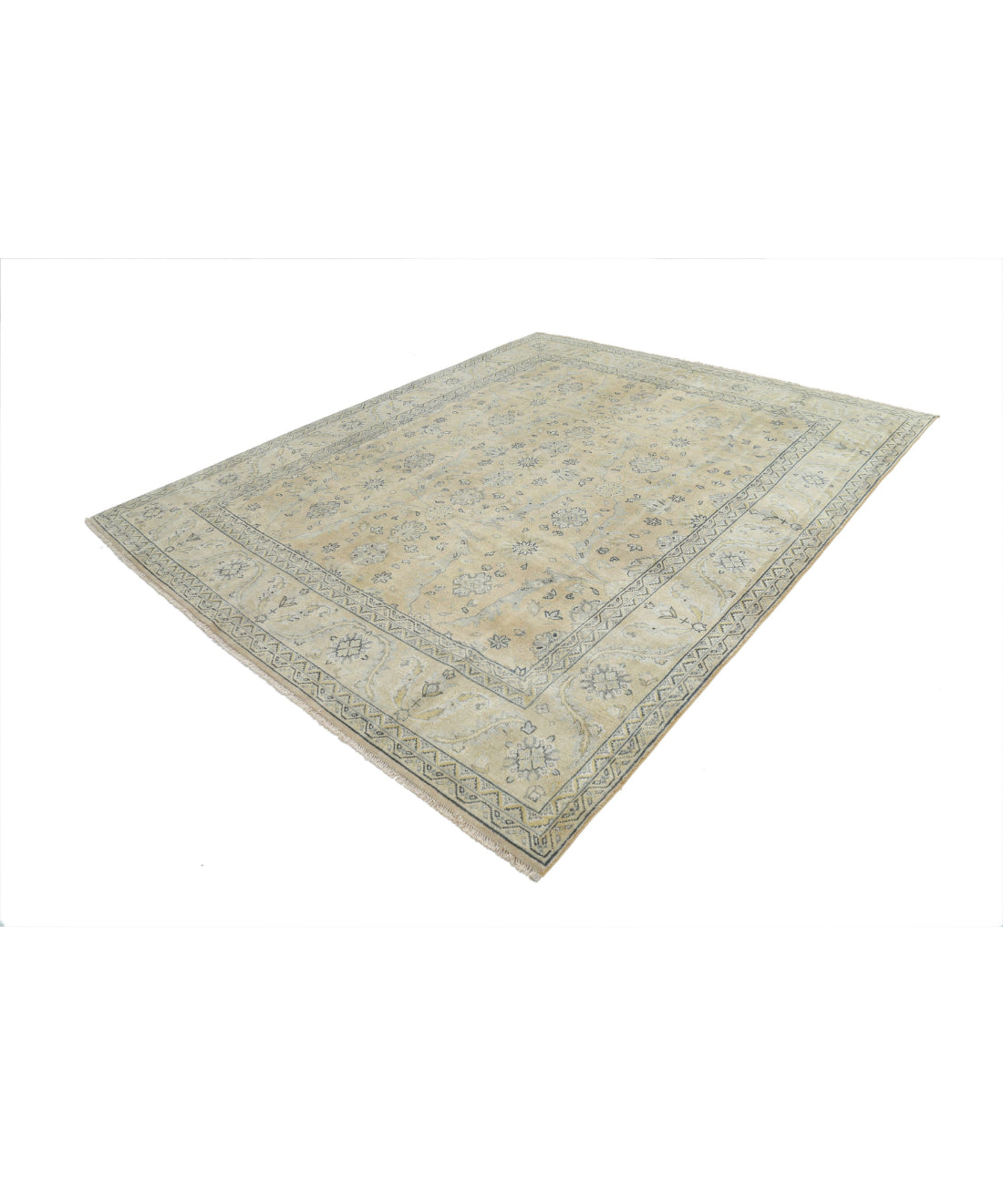 Ziegler 8'0'' X 9'8'' Hand-Knotted Wool Rug 8'0'' x 9'8'' (240 X 290) / Beige / N/A