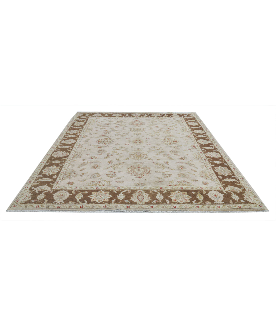 Ziegler 8'0'' X 9'9'' Hand-Knotted Wool Rug 8'0'' x 9'9'' (240 X 293) / Beige / N/A