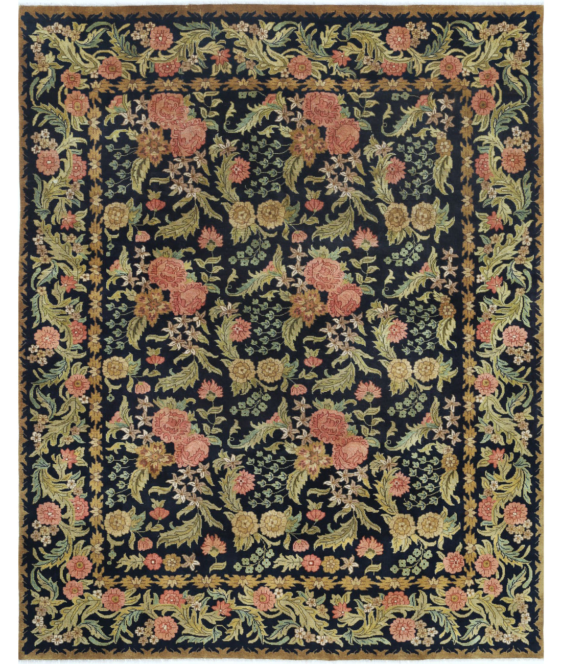 Ziegler 7'10'' X 9'11'' Hand-Knotted Wool Rug 7'10'' x 9'11'' (235 X 298) / Black / N/A