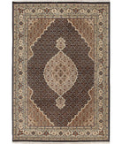 Ziegler 5'6'' X 8'0'' Hand-Knotted Wool Rug 5'6'' x 8'0'' (165 X 240) / Black / N/A