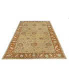 Ziegler 5'5'' X 7'5'' Hand-Knotted Wool Rug 5'5'' x 7'5'' (163 X 223) / Beige / Rust