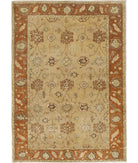 Ziegler 5'5'' X 7'5'' Hand-Knotted Wool Rug 5'5'' x 7'5'' (163 X 223) / Beige / Rust