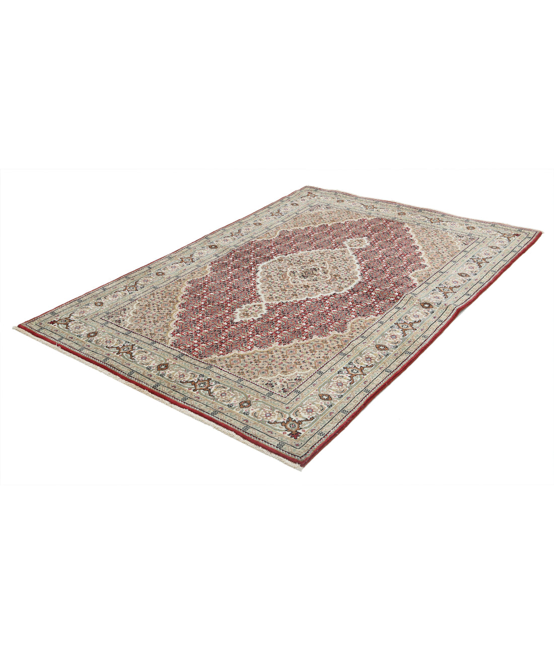 Ziegler 4'8'' X 6'7'' Hand-Knotted Wool Rug 4'8'' x 6'7'' (140 X 198) / Red / N/A