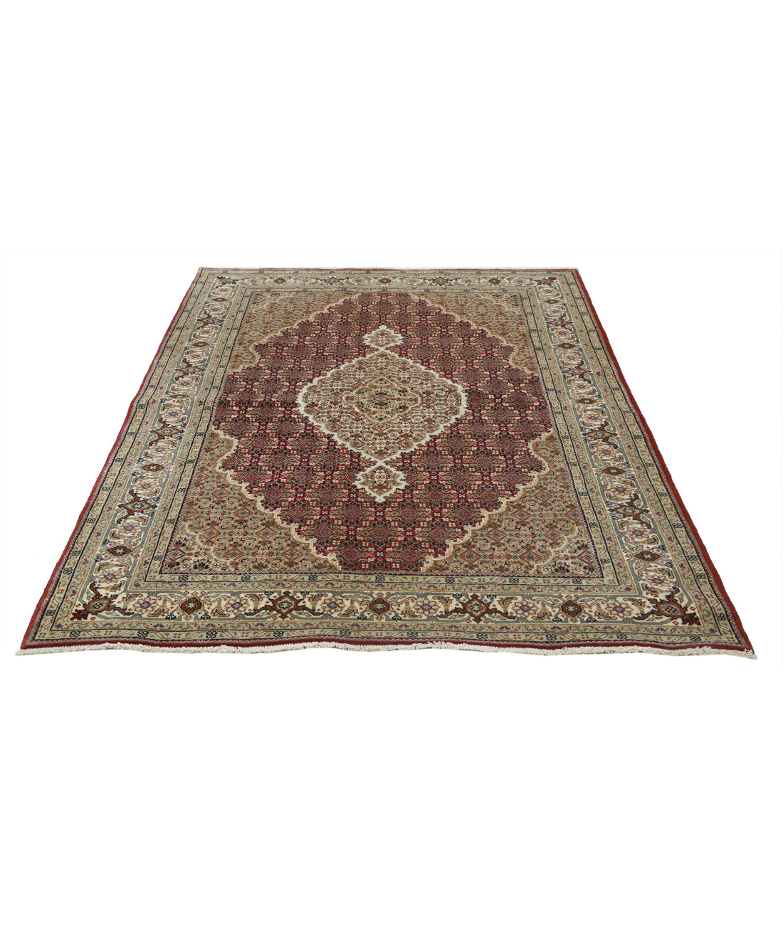 Ziegler 4'8'' X 6'7'' Hand-Knotted Wool Rug 4'8'' x 6'7'' (140 X 198) / Red / N/A